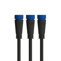 Connecteurs électriques ronds femelles IP67 2 broches 10A 300V AC pour éclairage paysager - Offre Spéciale