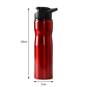 Botella de agua deportiva de 25 <span class=keywords><strong>oz</strong></span>, botella de agua de acero inoxidable de una sola capa con asa para ciclismo, Camping, Playa - Product Image 2
