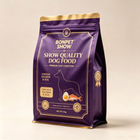 Sachet Doypack à fond plat robuste en Mylar et feuille d'aluminium, qualité alimentaire, pour aliments pour animaux de compagnie, 5kg 10kg, emballage pour aliments pour animaux