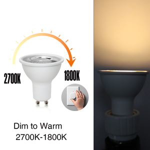 ไฟสปอร์ตไลท์ LED GU10 ปรับแสงได้ โทนอุ่น 2700K-1800K ประหยัดพลังงาน LED 5W AC230V ปรับความสว่างได้ สำหรับใช้ภายในอาคาร GU10 - Product Image 2
