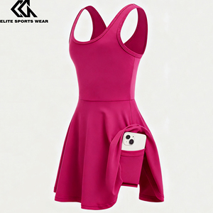 Mono Rosa Intenso con Tirantes Finos y Leggings, Diseño Cruzado en la Espalda con Aberturas, para Estudiantes Universitarias - Product Image 2