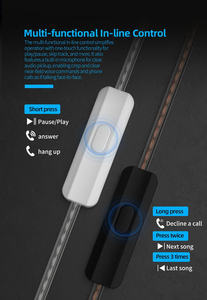 Écouteurs intra-auriculaires filaires KZ EDC Pro 2Pin avec câble plaqué argent/câble en cuivre OFC en option, dynamique, HiFi stéréo, IEM - Product Image 5