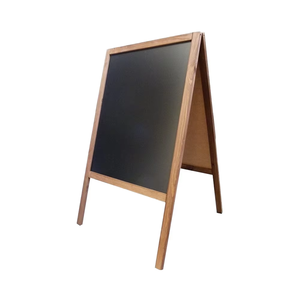 Support en bois à cadre à la mode avec <span class=keywords><strong>tableau</strong></span> magnétique noir <span class=keywords><strong>tableau</strong></span> d'écriture facile pour le marché de l'hôtel et les panneaux de trottoir - Product Image 1