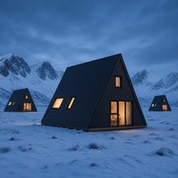 Chalet préfabriqué haut de gamme Bay Head Coastal Guest Lodge, solution de personnalisation professionnelle pour les entrepreneurs, maison en A-frame S780