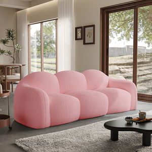 Sofá Nuvem Moderno de 3 Lugares ATUNUS America para Sala de Estar, Conjunto de Sofá Compacto Rosa, Venda Quente - Product Image 1