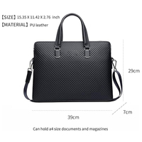 Sac à main élégant en cuir PU personnalisé, sac d'affaires imperméable, sac messager, sac pour ordinateur portable, sac bandoulière pour homme et femme, usage quotidien