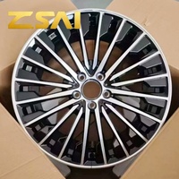 Jantes monobloc forgées en stock usine, finition polie brillante, peinture noire, pour Mercedes, BMW, Audi, Toyota, Lexus (pour la modification)