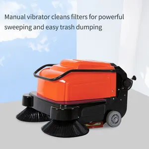 SBN-1050 Green Machine Road Sweeper Double Sided Manual Flooring Brush Sweeping Machine