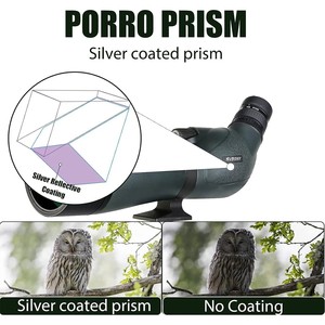 Mira Telescópica Táctica de Aluminio de 20-60x80 mm con Soporte para Trípode, Resistente al Agua IPX7, Lentes con Revestimiento Múltiple Completo, Perfil Alto, Ligera (480 g) - Product Image 5