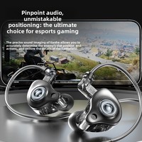 Écouteurs intra-auriculaires Hifi filaires à réduction de bruit 2025, 3,5 mm, Type-C, en forme de L, basses profondes, pour le sport, avec crochet d'oreille, pour l'e-sport