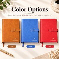 Carnet A5 personnalisé en cuir PU avec fermeture à sangle, journal à couverture rigide avec logo et nom personnalisés pour cadeaux d'entreprise et de bureau