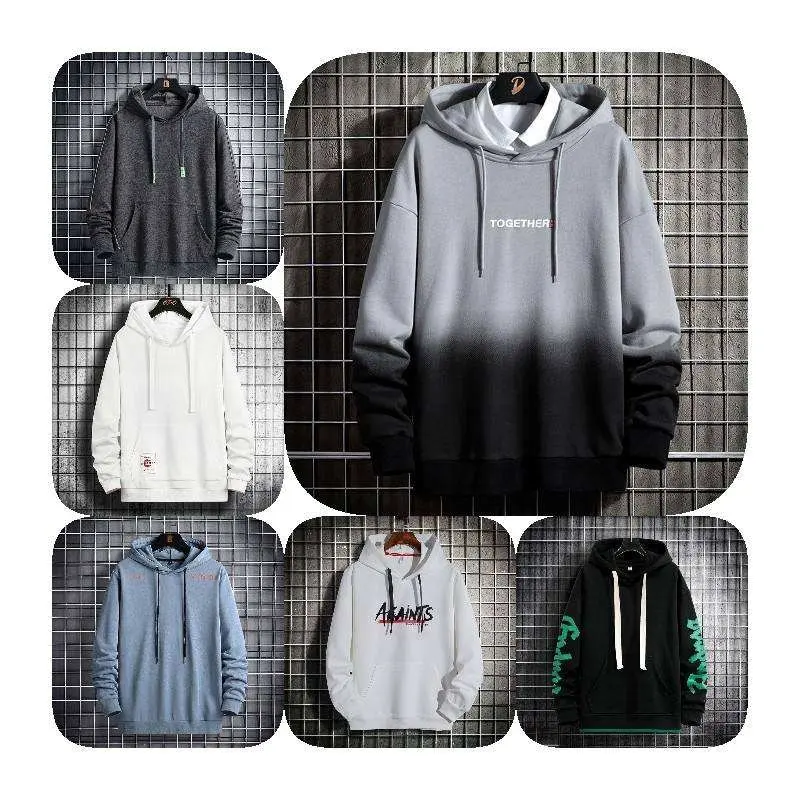 Chất lượng cao Cotton đồng bằng trống hoodie Mens Heavyweight Breathable hoodie oversized SWEATSHIRT người đàn ông cắt Streetwear Hoodie