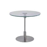 Table basse moderne en acier inoxydable et verre trempé, durable et facile à nettoyer, pour salon, hôtel, café