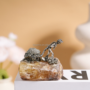 <strong>Wholesale</strong> Natural Yellow Fluorite Cluster Gemstone Stone Crafted Alloy Silver Miner <strong>Raw</strong> <strong>Crystal</strong> Home Healing Decor - Product Image 6