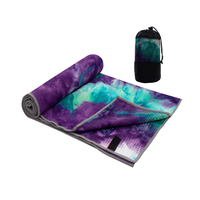 Toalla de Yoga de Alta Densidad 100% Poliéster con Agarre Antideslizante, Color y Logotipo Personalizados OEM/ODM, para Fitness, Yoga y Deportes