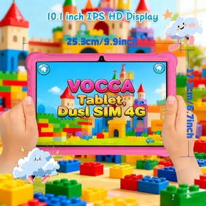 Nouvelle tablette éducative Android 15 de 10,1 pouces avec écran capacitif, Wi-Fi 5G, résistance aux chutes pour enfants, étuis rose et bleu - Product Image 6
