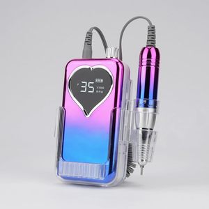 Taladro Eléctrico Profesional Inalámbrico para Uñas, Pulidora de Manicura, Etiqueta Privada Personalizada, Acero Inoxidable, Enchufe Estadounidense, 35000 rpm - Product Image 1