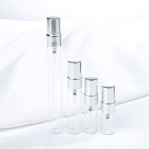 Botella de Perfume Portátil de Vidrio Transparente, Redonda, con Fondo Grueso, Vacía, de 10 ml, para Muestras de Perfume de Lujo - Product Image 2