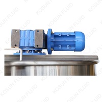 Réservoir mélangeur en acier inoxydable 500L 1000L 2000L 100 200 500 1000 2000 gallon litre litre