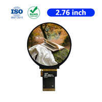 Layar LCD TFT RGB/MIPI 2,76 Inci 480x480 ST7701S Bulat untuk Sensor Bolus Ternak Pintar dan Alat Pemeriksa Telur Portabel