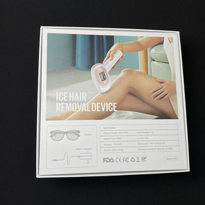 Logo imprimé personnalisé en papier revêtu, produit en carton, couvercle rigide et Base, boîte d'emballage cadeau pour dispositif d'épilation pour femmes - Product Image 6