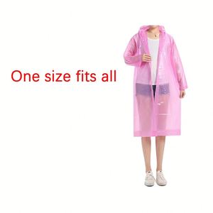 Imperméables personnalisés avec logo, fabricants de vêtements de pluie imperméables en PVC/EVA, imperméables jetables en plastique transparent pour adultes, pour moto - Product Image 3