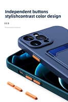 Étui de téléphone élégant en silicone souple pour cartes de crédit, compatible iPhone 11 12 13 Mini 14 15 16 17 Pro Max A16 A17 S26 Ultra, coque couleur bonbon