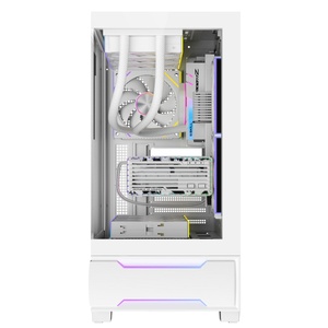 Boîtier PC ATX Full Tower blanc le plus vendu avec 3 ventilateurs ARGB et panneaux latéraux, port Type-C, en acier, pour jeux - Product Image 2