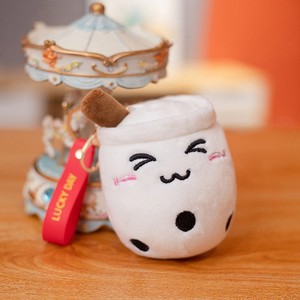 LLavero de té de burbujas de 10cm, colgante de juguete de peluche suave, muñeco <span class=keywords><strong>Boba</strong></span> relleno, <span class=keywords><strong>mochila</strong></span> Kawaii, decoración <span class=keywords><strong>Boba</strong></span> Plushie - Product Image 5