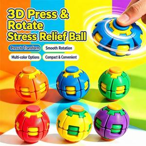 Balle Antistress 3D PLA à Presser Tourner Jouet Fidget Décompression Sensoriel pour Adultes Enfants Bureau - Product Image 4
