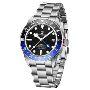 Nouvelle montre mécanique <span class=keywords><strong>PAGANI</strong></span> <span class=keywords><strong>DESIGN</strong></span> 40MM BB58 GMT <span class=keywords><strong>2022</strong></span>, montre automatique de luxe pour homme, bracelet en acier inoxydable à rivets, montre de plongée - Product Image 1