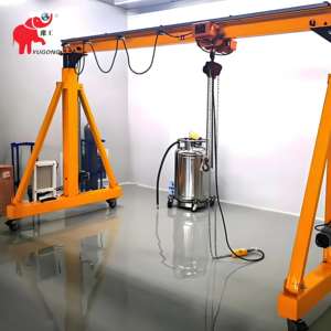 رافعة جسرية محمولة بإطار مع رافعة كهربائية 1 طن 2 طن 3 طن 5 طن 5 طن 8 طن ارتفاع قابل للتعديل - Product Image 5