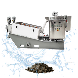 เครื่องแยกน้ำกากตะกอนแบบสกรูประสิทธิภาพสูง ทำความสะอาดตัวเองได้ ผลิตจากสแตนเลส SS304 สำหรับโรงงานบำบัดน้ำเสีย - Product Image 1