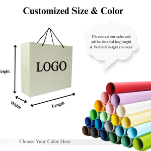 Cá nhân hoá tùy chỉnh quần áo sang trọng khuyến mãi mua sắm túi giấy Boutique Tote Túi Quà Tặng với logo in ấn - Product Image 3