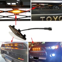 Lumière de calandre LED ambrée en forme de diamant 12V pour Toyota 4 Runner pour accessoire de lumière de voiture TRD
