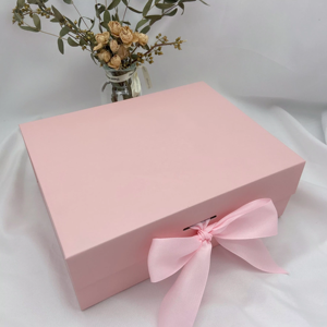 2024 Hot Sale Amzazon Custom Luxury Ribbon Magnetic Birthday <strong>pink</strong> <strong>Gift</strong> <strong>Box</strong> for Women - Product Image 1