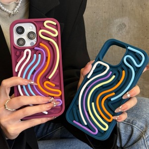   เคสโทรศัพท์ซิลิโคน 3 มิติ ลายเส้นสีสันสดใส สำหรับ iPhone 17 เหมาะสำหรับเด็ก ช่วย<span class=keywords><strong>ผ่อน</strong></span>คลายความเครียด - Product Image 1