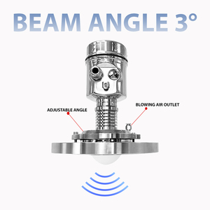 Nhiệt độ cao kháng IP68 không thấm nước 80Ghz Radar Đo mức độ cảm biến tần số cao nước giải khát đo lường mức độ cụ - Product Image 2