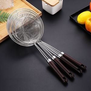 Stainless Steel Strainer Large Capacity Flat Bottom Noodle Dumpling Frying Hot Pot Use Hand Wash Only - Product Image 4