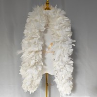 Écharpe/Châle en plumes de dinde épaisses et moelleuses de 350g pour déguisement de carnaval, fête, mariage, décoration DIY - Vente en gros
