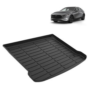 Alfombrillas para maletero de coche de ajuste personalizado 3D Tpe Premium, alfombrilla para equipaje con forro de carga para Mazda3 <span class=keywords><strong>Hatchback</strong></span> 2019-2024 BP, alfombrillas interiores - Product Image 2