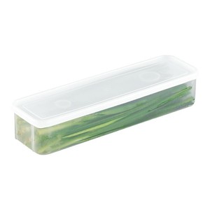 Refrigerator Food Storage <b>Containers</b> For Scallions Cilantro Green Onions Long Transparent Airtight <b>Plastic</b> With Seal <b>Lid</b> L Size - Product Image 2
