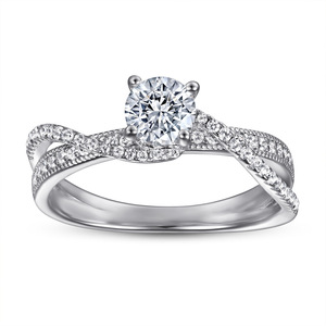 925 Sterling Silver méo Thiết Kế Sáng Tạo Lớn Đá Thời Trang Nhẫn Cho Cô Dâu Của Đính Hôn Và Đám Cưới - Product Image 1