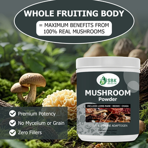 Premium Potency 7 in 1 Organic Mushroom Powder Cordyceps militaris Immunity Gut Heart Support Multi Mushroom Daily Wellness - Product Image 6