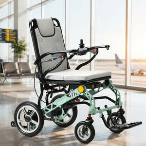 Silla <span class=keywords><strong>de</strong></span> <span class=keywords><strong>Ruedas</strong></span> Eléctrica Ultraligera <span class=keywords><strong>de</strong></span> Diseño Moderno, 3 Opciones <span class=keywords><strong>de</strong></span> Color, Solo 14.5 kg, Plegable y Portátil - Product Image 2