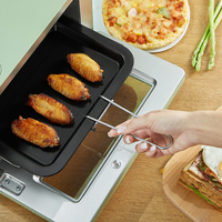 Mini four électrique multifonctionnel en acier inoxydable 10L four grille-pain domestique pour la cuisson et la cuisson à la vapeur boîtier métallique