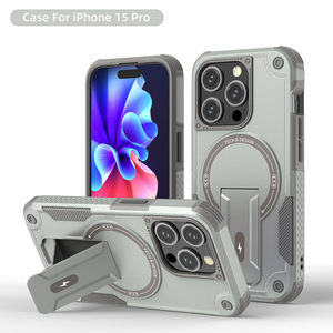 เคสโทรศัพท์กันกระแทกพร้อมขาตั้งแบบซ่อน สำหรับ iPhone 17 Pro Max, ใช้ได้กับ iPhone 16/14  ฝาครอบป้องกันแบบเต็มตัว - Product Image 5