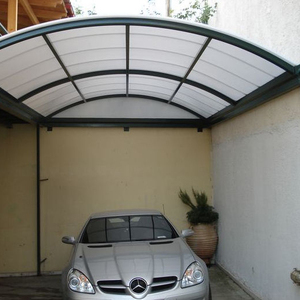 Haute neige/pluie charge garage En <span class=keywords><strong>Aluminium</strong></span> Pare-Soleil Abri pour Parc De Haute Qualité Facile BRICOLAGE Élégant En <span class=keywords><strong>Aluminium</strong></span>/PC Solide maison <span class=keywords><strong>Voiture</strong></span> port - Product Image 4