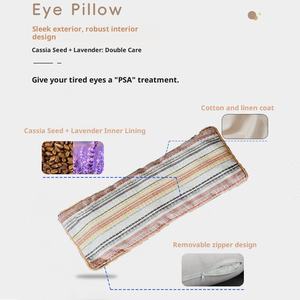 Masque oculaire en coton réutilisable, masque oculaire micro-gravité, remplissage <span class=keywords><strong>de</strong></span> <span class=keywords><strong>graines</strong></span> <span class=keywords><strong>de</strong></span> lavande et <span class=keywords><strong>de</strong></span> cassia, compresse chaude/froide, ombrage, soulagement <span class=keywords><strong>de</strong></span> la fatigue oculaire pour - Product Image 3