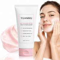 OEM ODM Crème masque nettoyante moussante 2 en 1 affinant les pores, au collagène et niacinamide, hydratante et douce pour le visage, pour peaux sensibles et grasses